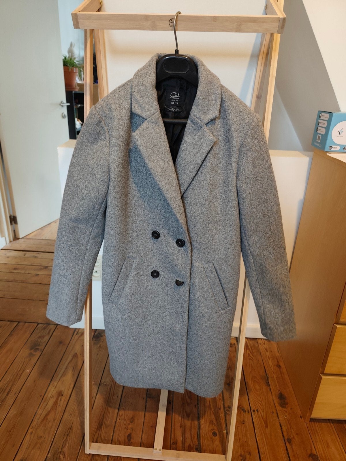 Grijze herfstjas maat 38, Kleding | Dames, Ophalen of Verzenden, Maat 38/40 (M)