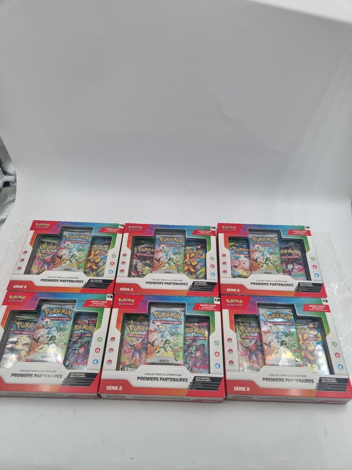 6 Coffrets Premiers Partenaires Série 2 FR pokémon, Neuf, Booster box, Foil