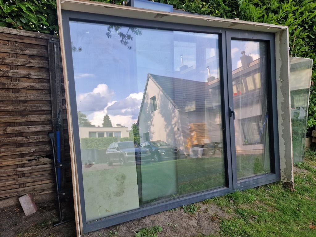 Ali plast ramen dubbelglas  geïsoleerd, Doe-het-zelf en Bouw, Raamkozijnen en Schuifdeuren, Aluminium, Ophalen
