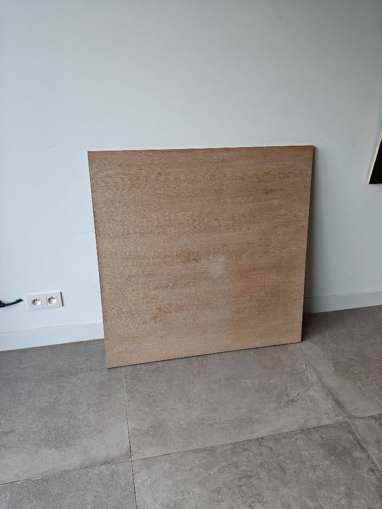Eiken werkblad 100 x 100 x 3 cm, Bricolage & Construction, Bois & Planches, Moins de 200 cm, Chêne, Enlèvement, Utilisé