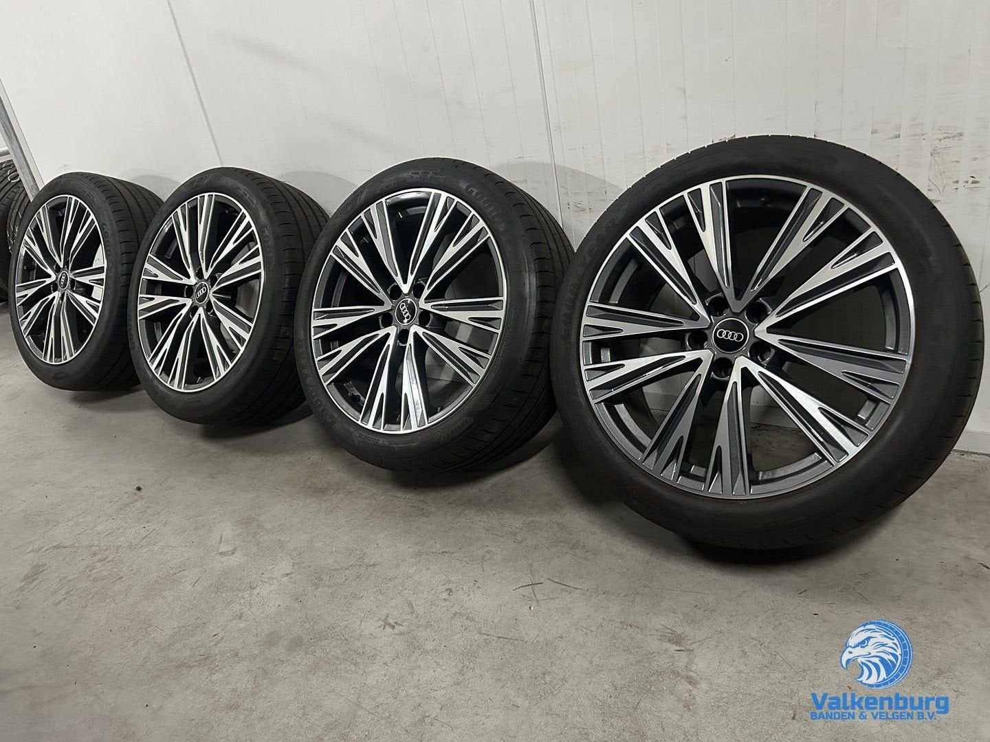 7mm! Originele Audi Q3 83A S-Line 20 inch antraciete velgen, Pneus et Jantes, 255 mm, Véhicule de tourisme, Pneus été