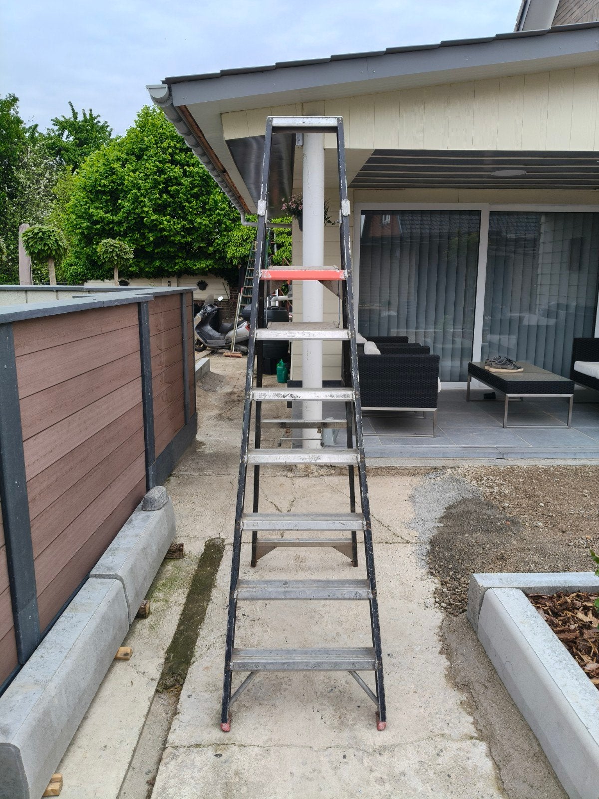 professionele Altrex trapladder, Ophalen