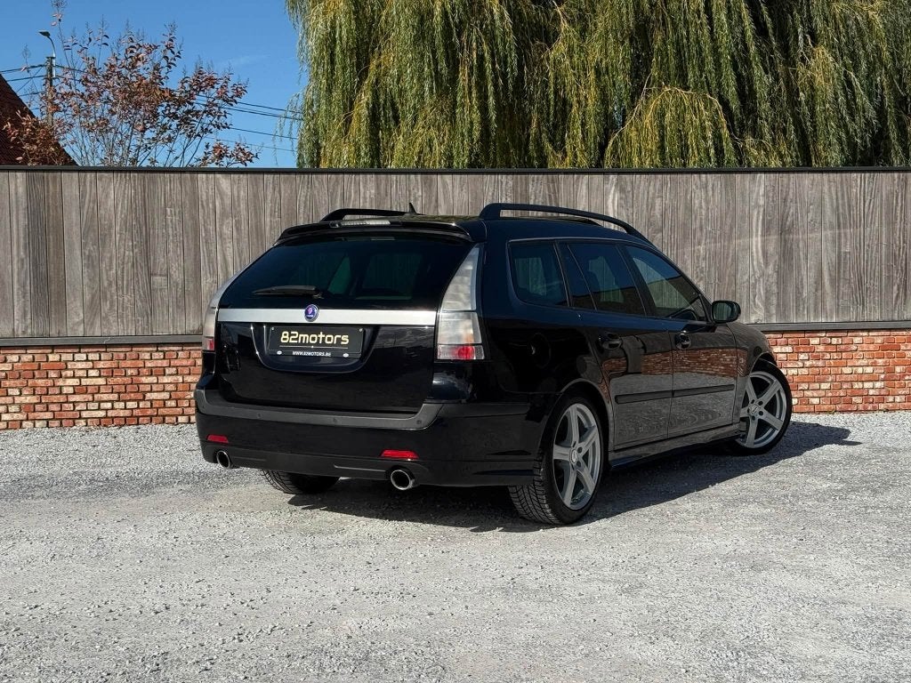 saab 9-3 2.8V6 turbo/2005/schuifdak/leder/pdc/275pk/automaat, 264 g/km, Leder, Bedrijf, 1600 kg