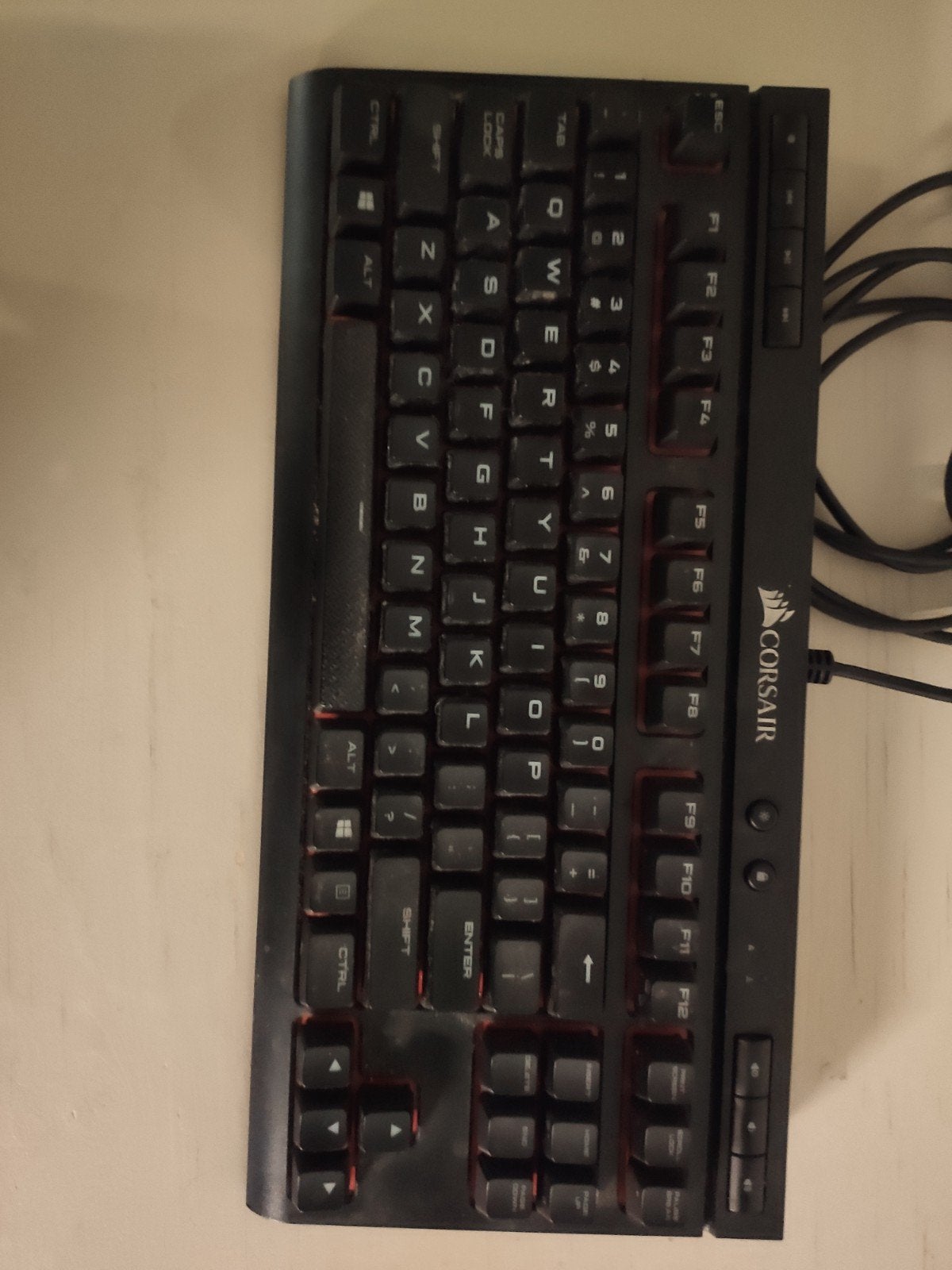Corsair k65 RGB toetsenbord, Computers en Software, Toetsenborden, Ophalen of Verzenden, Numeriek, Bedraad, Gaming toetsenbord