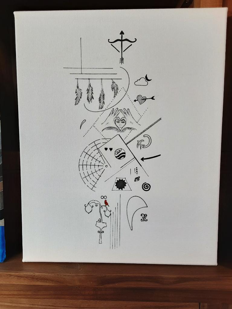 Abstract werk ; Tattoo (Apr 2026)., Ophalen