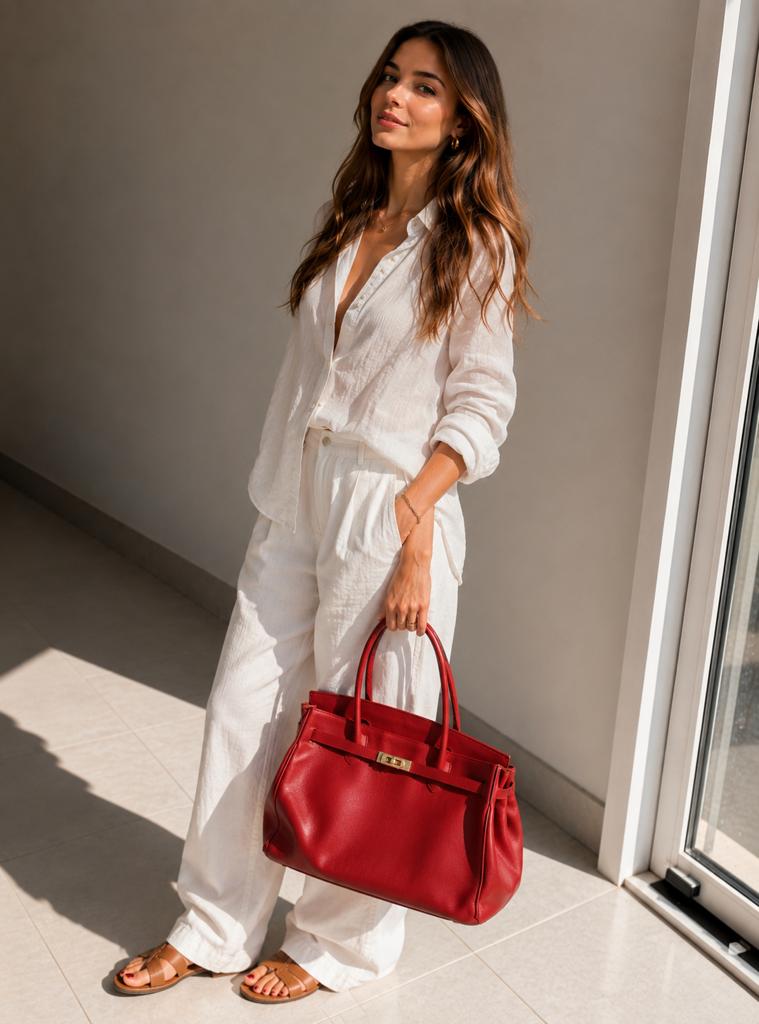 Vintage rode lederen handtas, Bijoux, Sacs & Beauté, Sacs | Sacs Femme, Enlèvement ou Envoi, Comme neuf, Sac à main