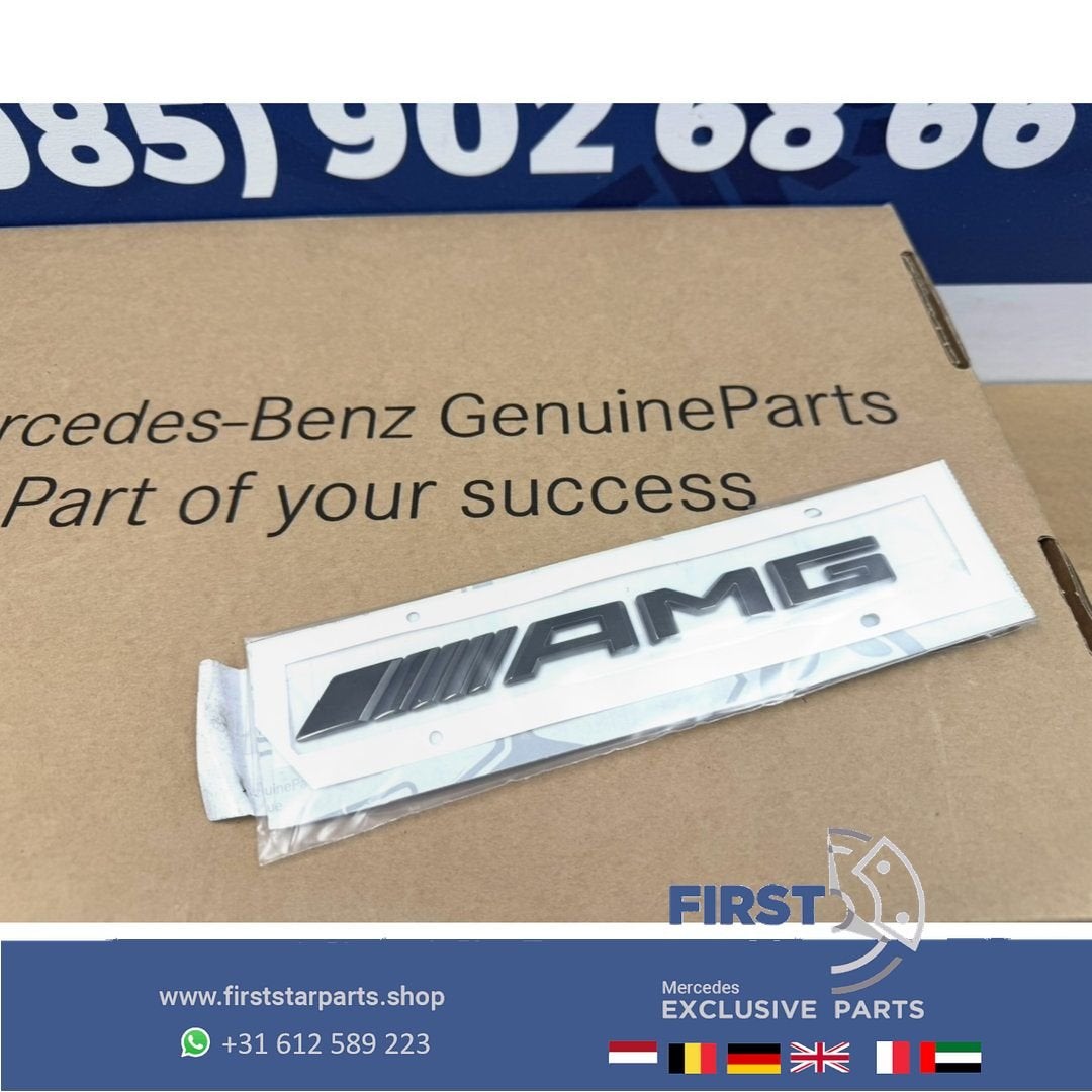 ZWART AMG LOGO / EMBLEEM LETTERS Mercedes W176 W177 W117 W11, Gebruikt, -, Ophalen of Verzenden, Achter
