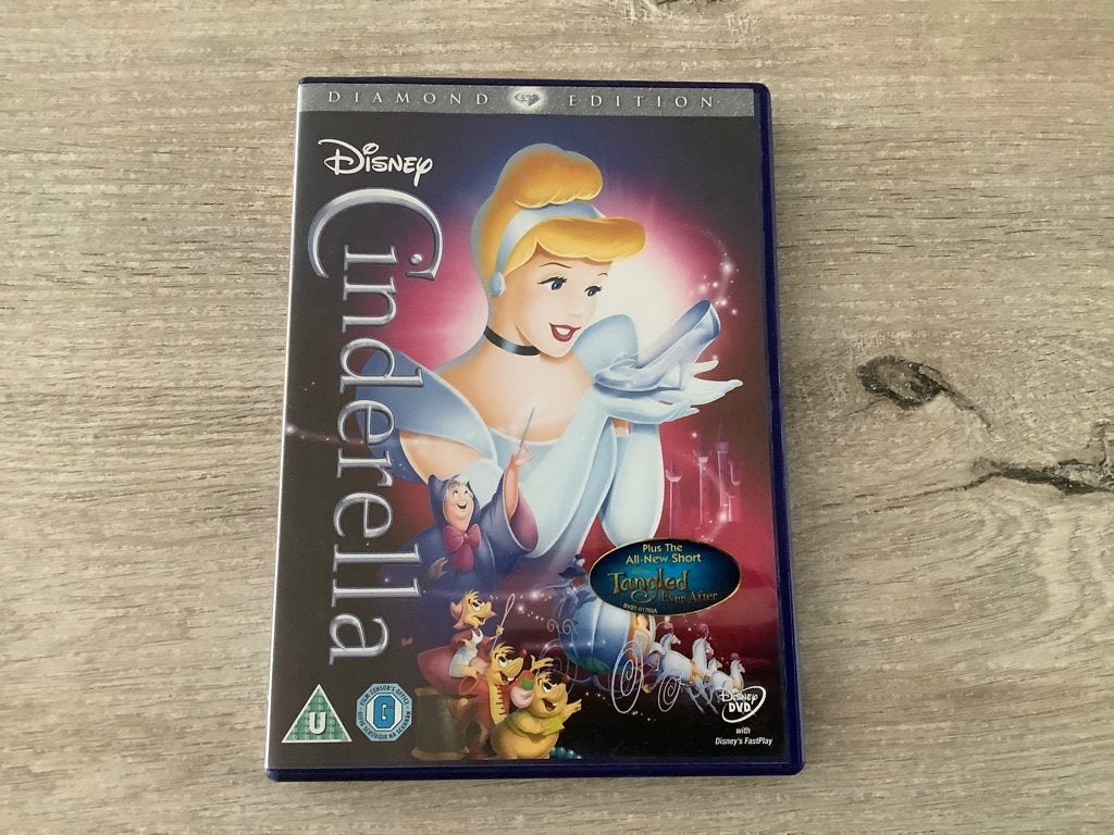 Disney Cinderella DVD (Engelse versie), Cd's en Dvd's, Europees, Engels, Tekenfilm, Alle leeftijden