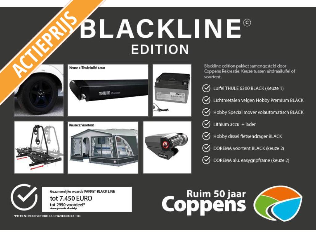 Hobby De Luxe 495 UL, Caravanes & Camping, Hobby, 5 à 6 mètres, Poêle, Banquette en rond