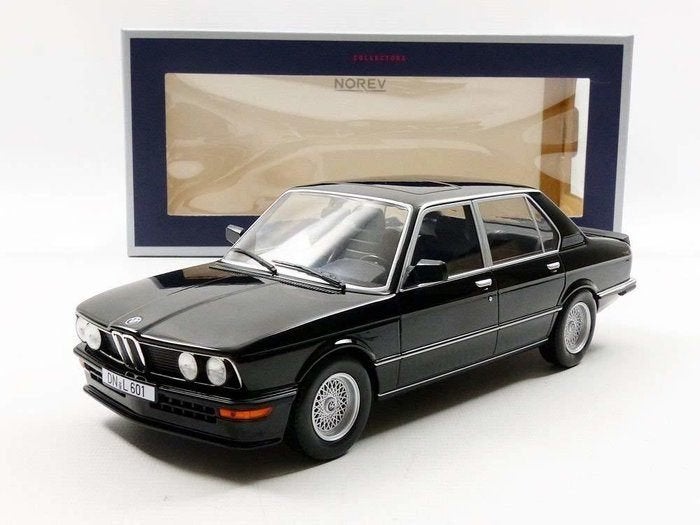 BMW M535i E12 Zwart 1980 Norev NIEUW 1/18, Hobby en Vrije tijd, Modelauto's | 1:18, Nieuw, Auto, Norev, Ophalen of Verzenden