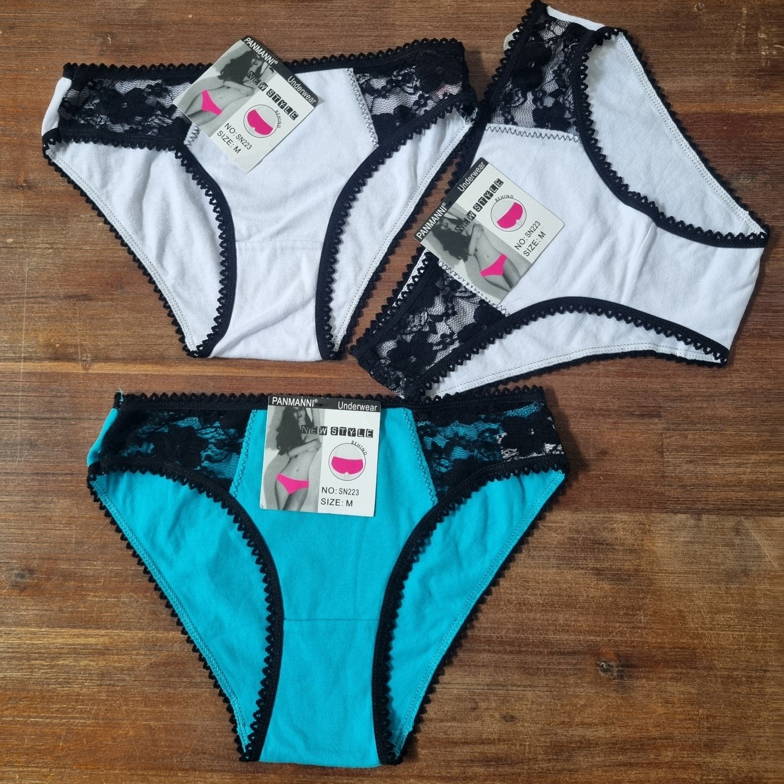 PANMANNI Lot de 3 nouveaux slips pour femmes, taille S, Panmanni, Enlèvement ou Envoi, Autres couleurs, Slip