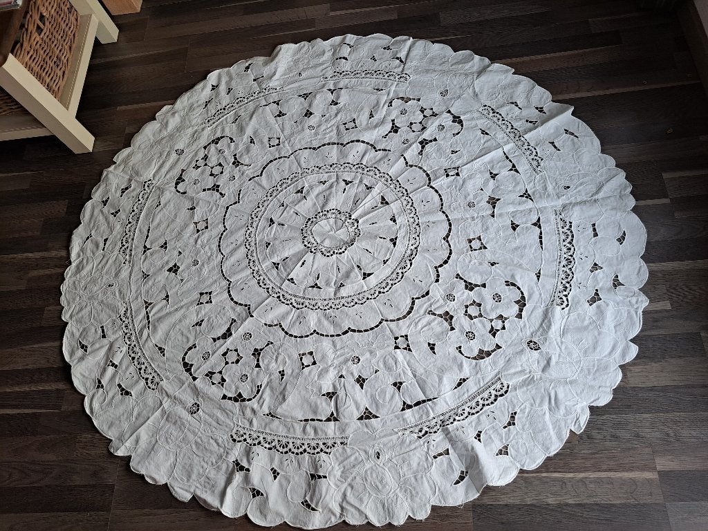 Vintage servetten, tafelkleden, tafelloper, place mats, ..., Huis en Inrichting, Ophalen of Verzenden, Zo goed als nieuw, Katoen