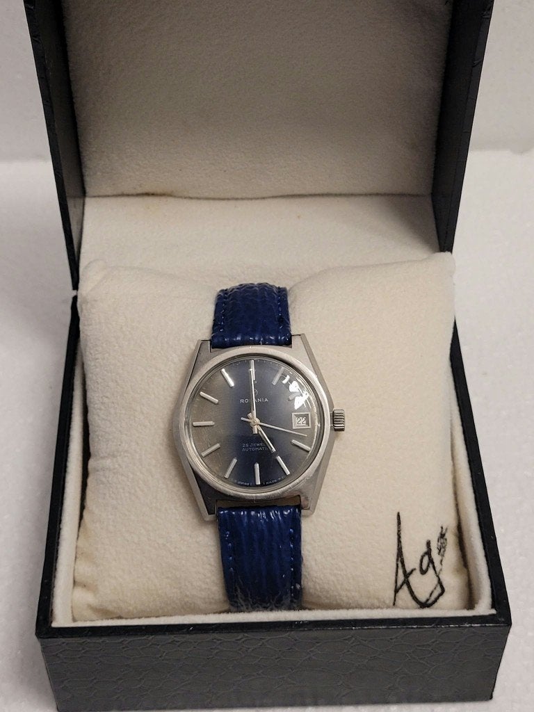 Montre Rodania Automatic 25 Jew Vintage Suisse 1970s (MW137), Ophalen of Verzenden