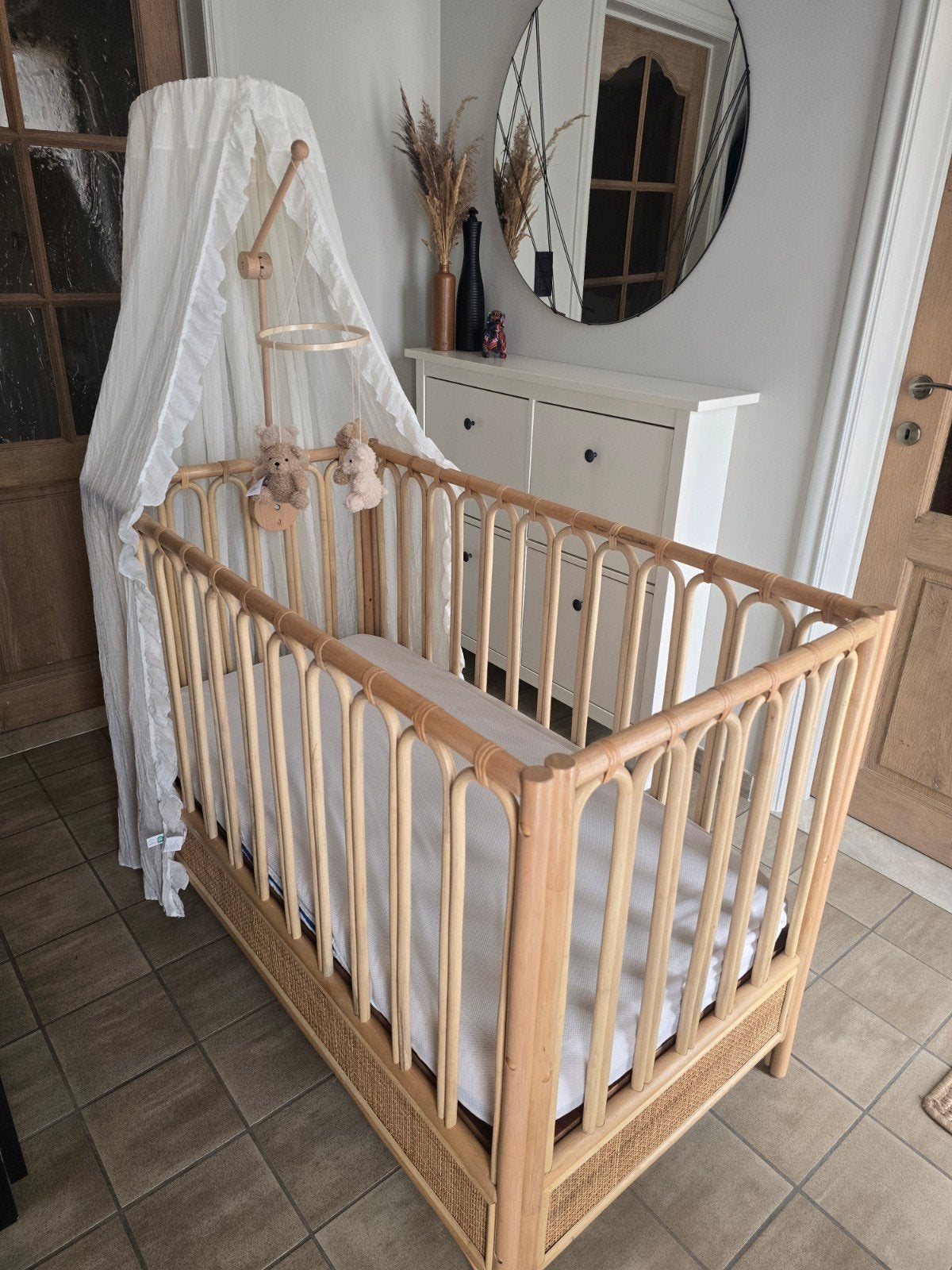 Boho Rainbow ledikant & aerosleep matras, Kinderen en Baby's, Ophalen, Ledikant