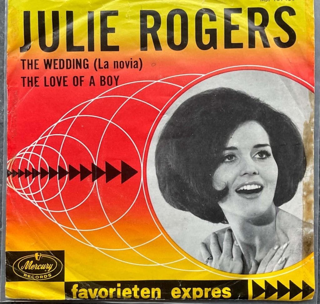 Julie Rogers "The Wedding", CD & DVD, Enlèvement ou Envoi, Pochette photo, 7 inch, Comme neuf
