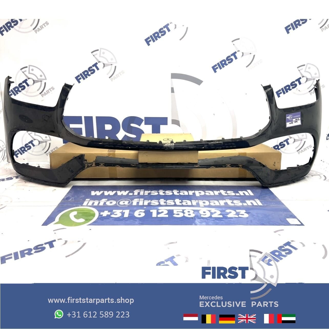 W167 V167 C167 GLE 53 AMG VOORBUMPER A1678858406 zwart wit g, Utilisé, -, Avant, -