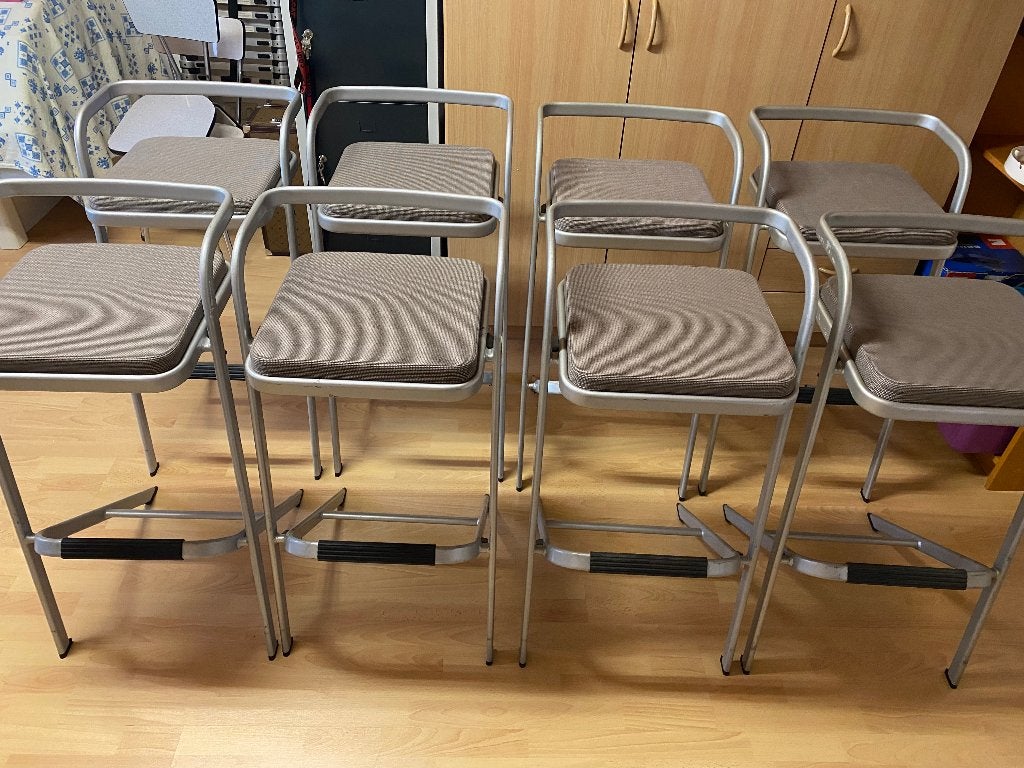 Tabouret design, Avec repose-pieds, Comme neuf, Enlèvement, Métal