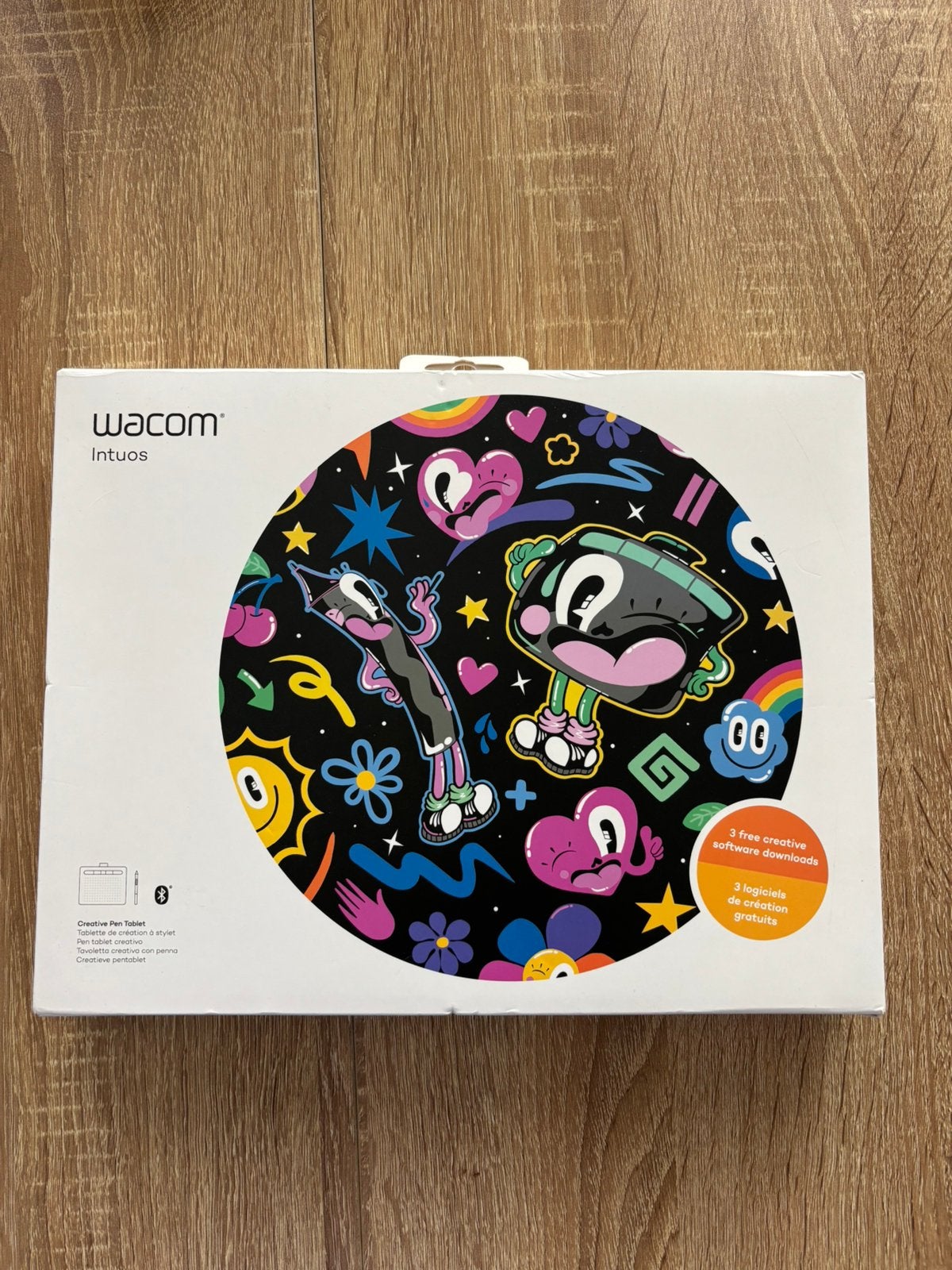 Wacom Intuos Medium Bluetooth CTL-6100WL – Complète, Computers en Software, Ophalen of Verzenden, Zo goed als nieuw
