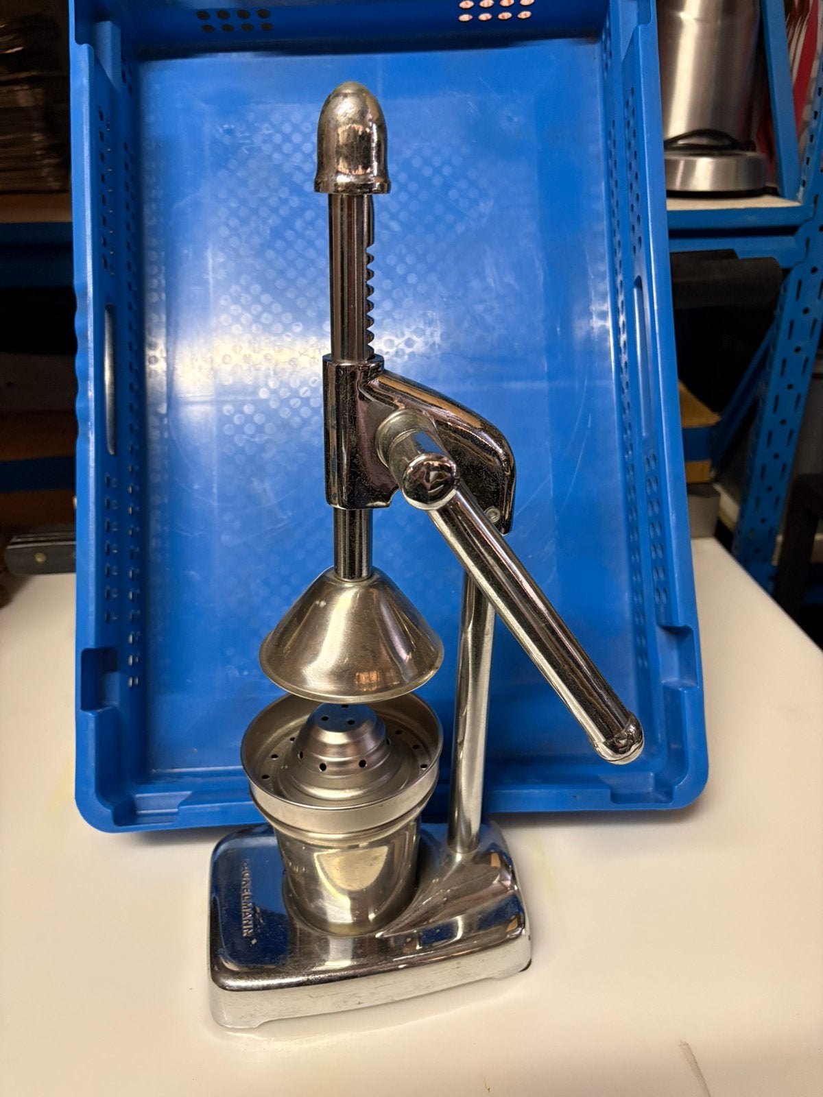 Inox fruitpers (horeca ), Ophalen, Gebruikt