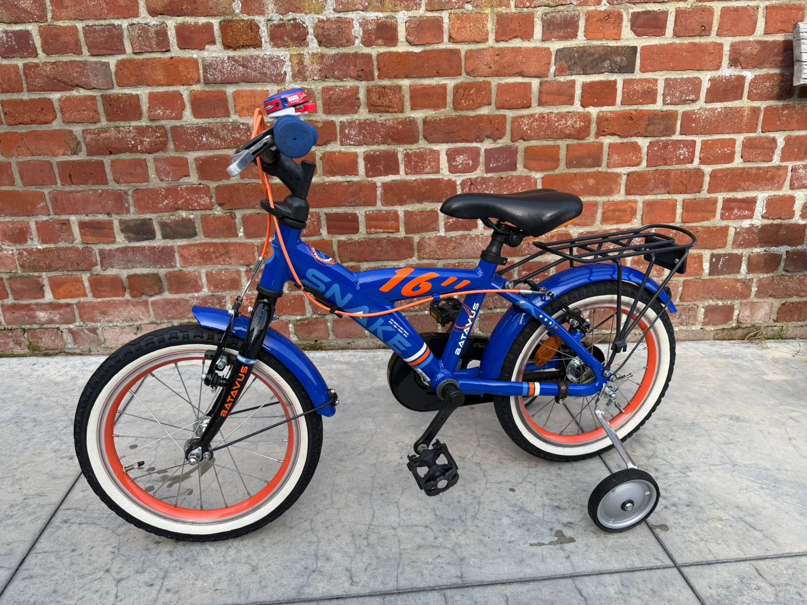 Batavus Snake 16” kinderfiets, Vélos & Vélomoteurs, Frein sur jante, Stabilisateurs, Enlèvement, Utilisé