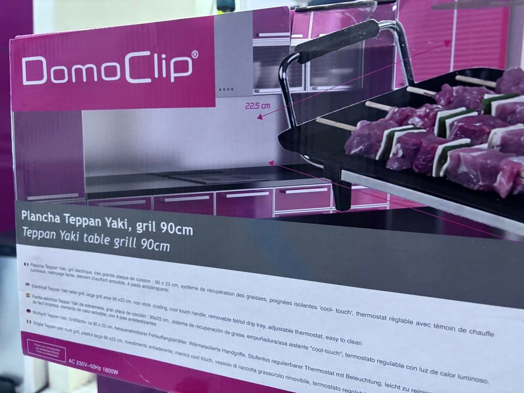 Domoclip DOM231plancha teppan yaki grill 90cm, Electroménager, Plaques de gril, Enlèvement