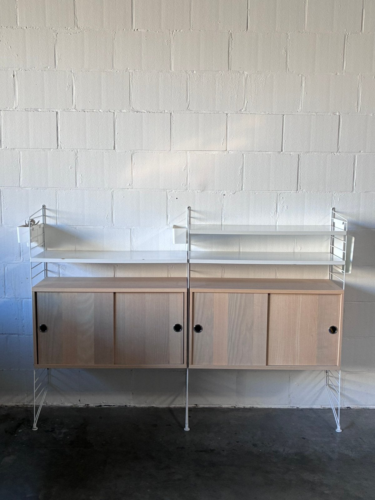 String - Cabinet - modulair rek / wand kast, Maison & Meubles, Enlèvement, 25 à 50 cm, 100 à 150 cm