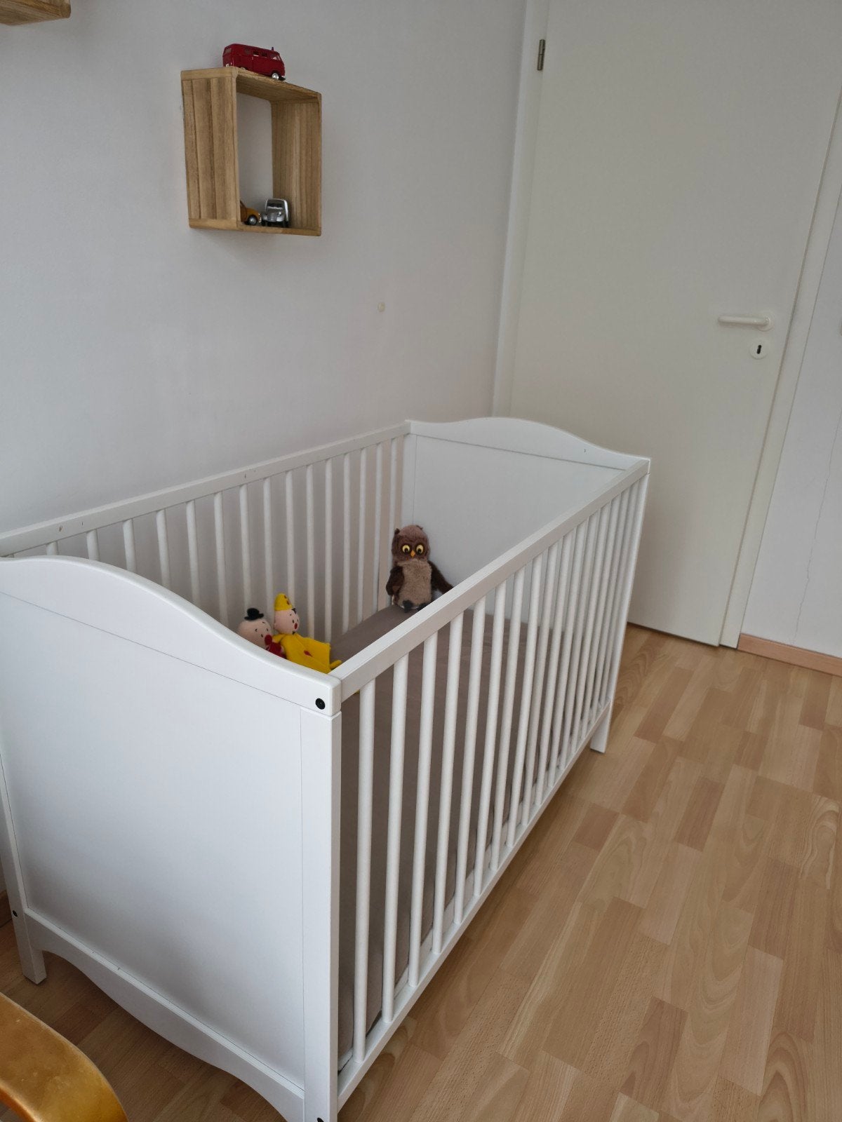 Matras+babybed met spijlen, Smagora, Ikea., Ophalen, Gebruikt, Ledikant