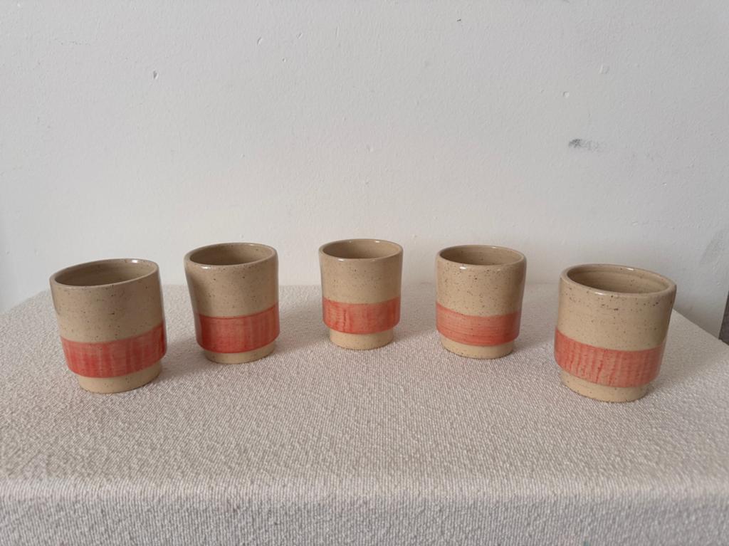 keramieken  kopjes – set van 5, Enlèvement
