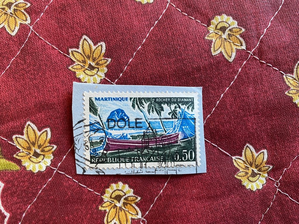 Martinique Rocher du Diamant postzegel 1970 Frankrijk 0,50 F, Verzenden, Gestempeld