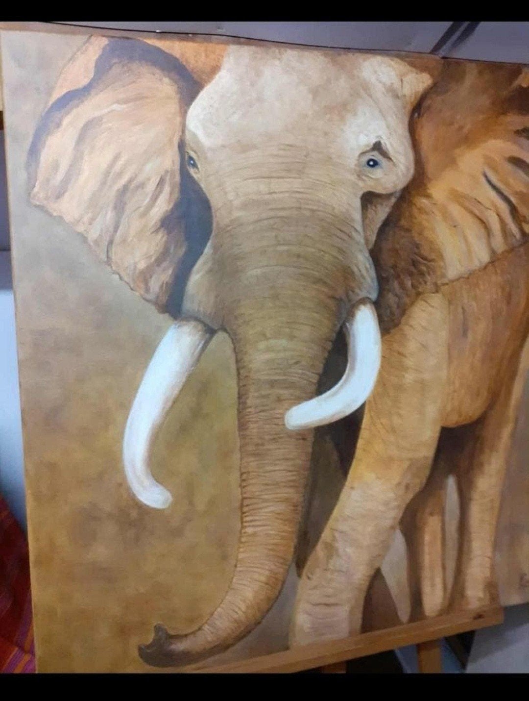 prachtige olifant schilderijen, Antiek en Kunst, Ophalen