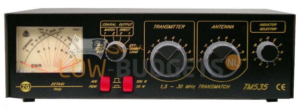 Zetagi TM535 SWR Meter met Ingebouwde Matcher, Envoi