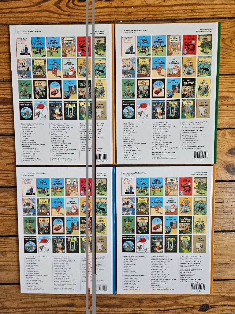 Verkoop 4 nieuwe albums van Kuifje, Boeken, Meerdere stripboeken, Ophalen, Nieuw, Herge