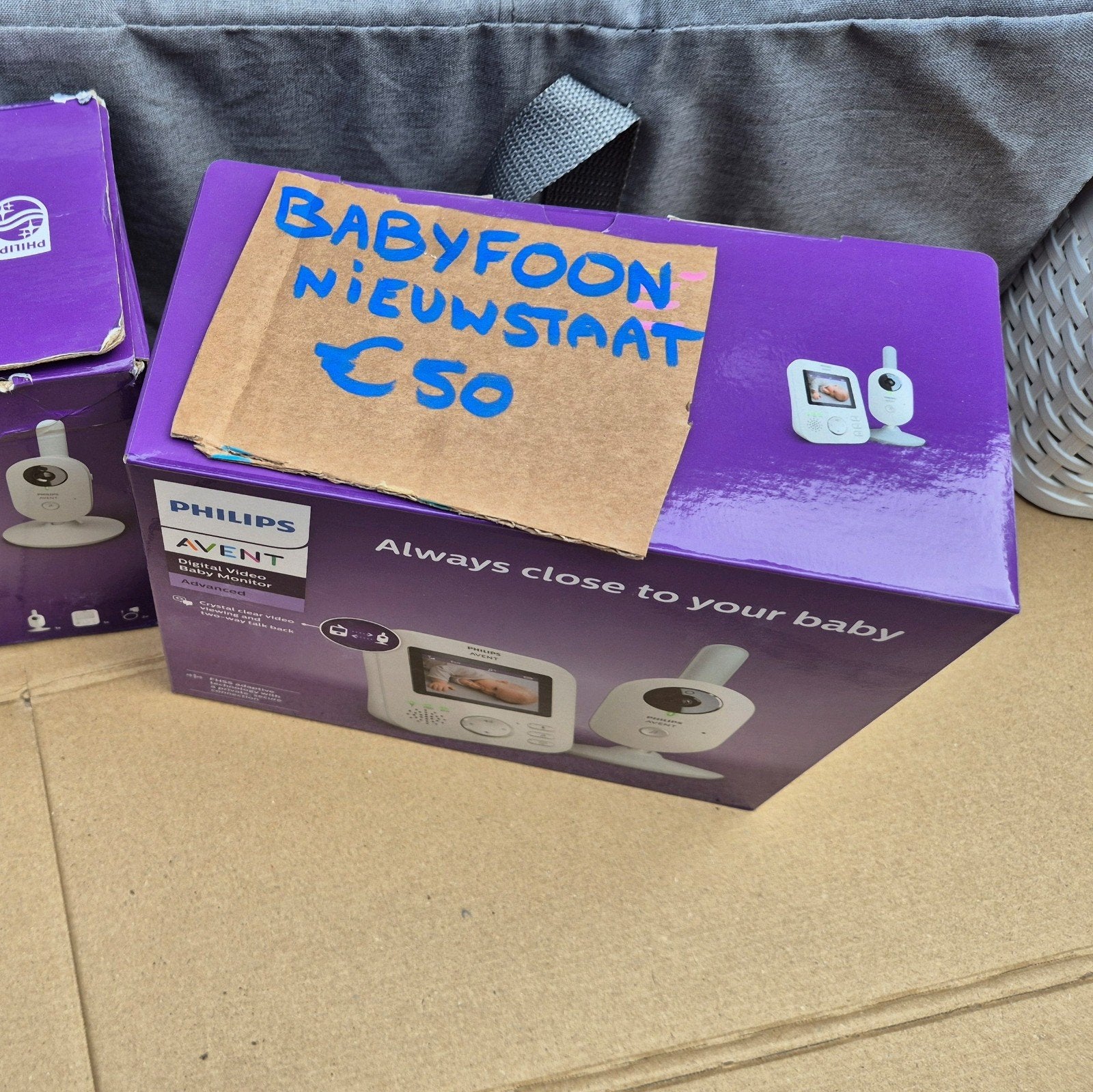 babyfoon zo goed als nieuw Philips avent met camera, Ophalen, Zo goed als nieuw, Minder dan 100 meter, Camera