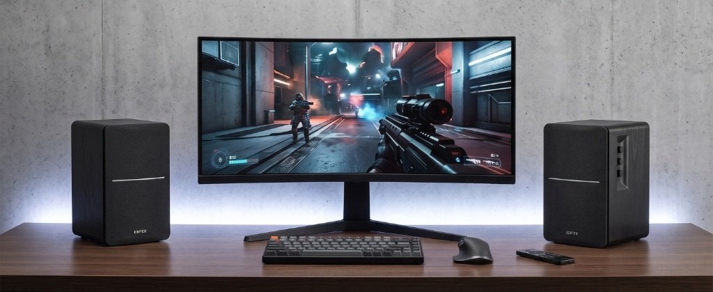 Edifier R1280dbs zwarte multimedialuidsprekers, Computers en Software, Ophalen of Verzenden, Zo goed als nieuw, Audiokanaal 2