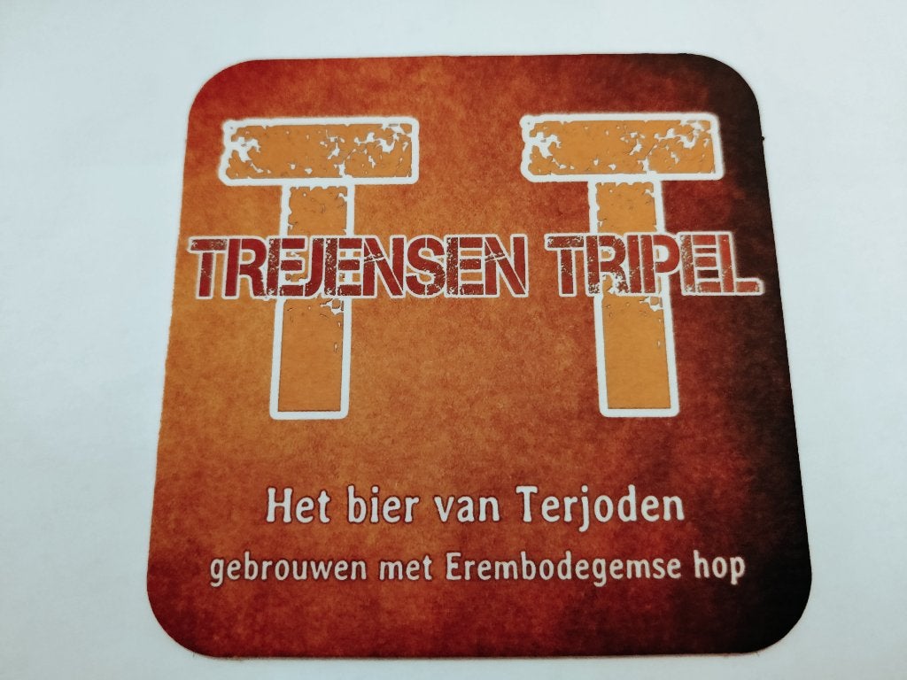Bierviltje Trejensen tripel R/V, Ophalen of Verzenden, Zo goed als nieuw, Viltje(s), Overige merken
