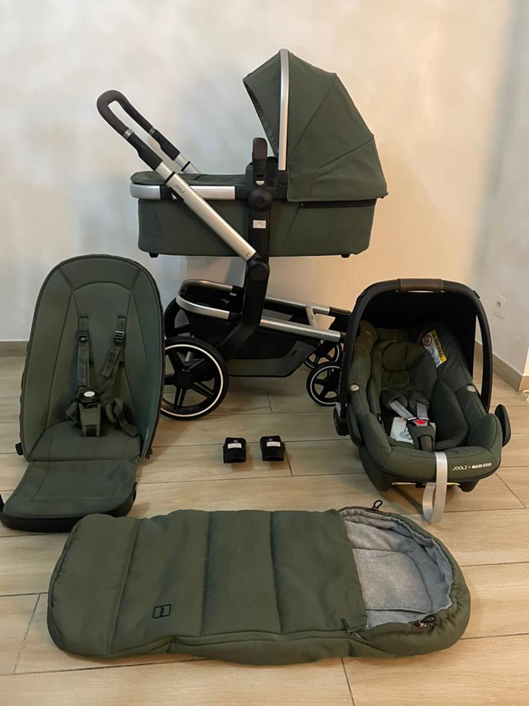 Joolz Day+  Kinderwagen Marvellous Green Kinderwagen 3-in-1, Ba, Zo goed als nieuw, Ba, Maxi-Cosi