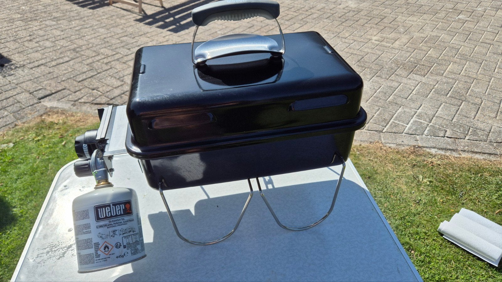 Weber Go-Anywhere Gas BBQ, Tuin en Terras, Ophalen