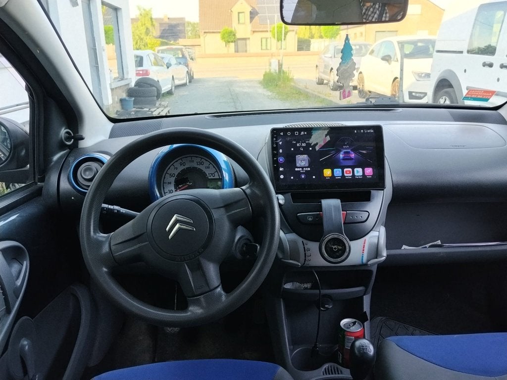 CITROEN C1/1000cc BENZINE/GEKEURD/CAR PASS, Autos, Citroën, Argent ou Gris, Achat, Entreprise, Boîte manuelle