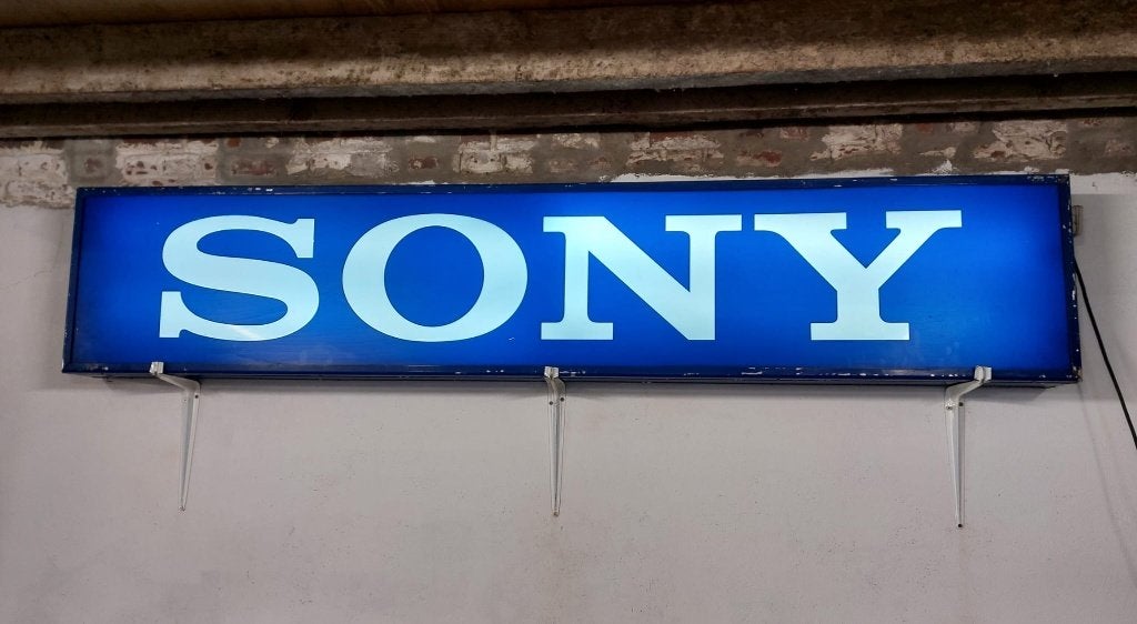 Reclame lichtbak van SONY (grrot), Verzamelen, Merken en Reclamevoorwerpen, Ophalen