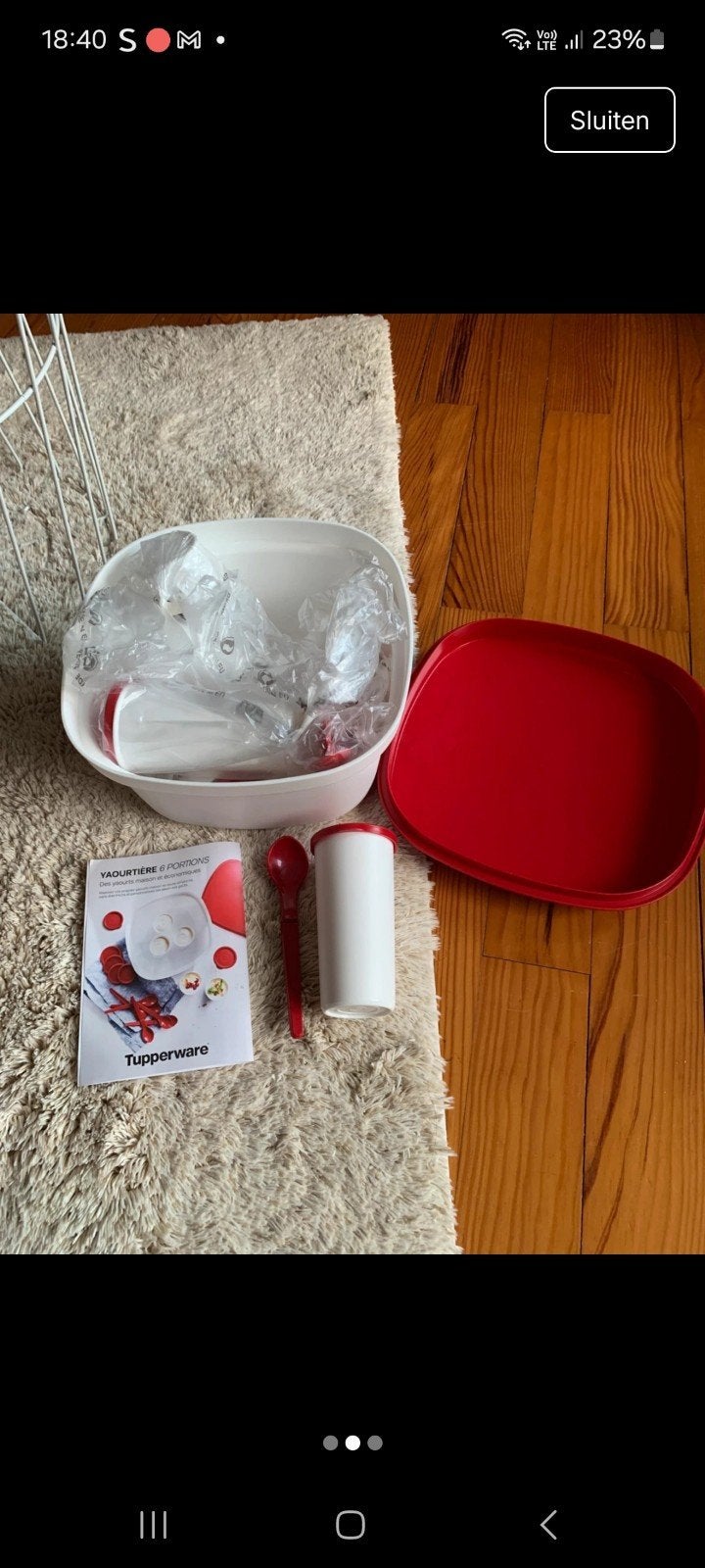 nieuwe yoghurt maker van tupperware, Huis en Inrichting, Ophalen of Verzenden