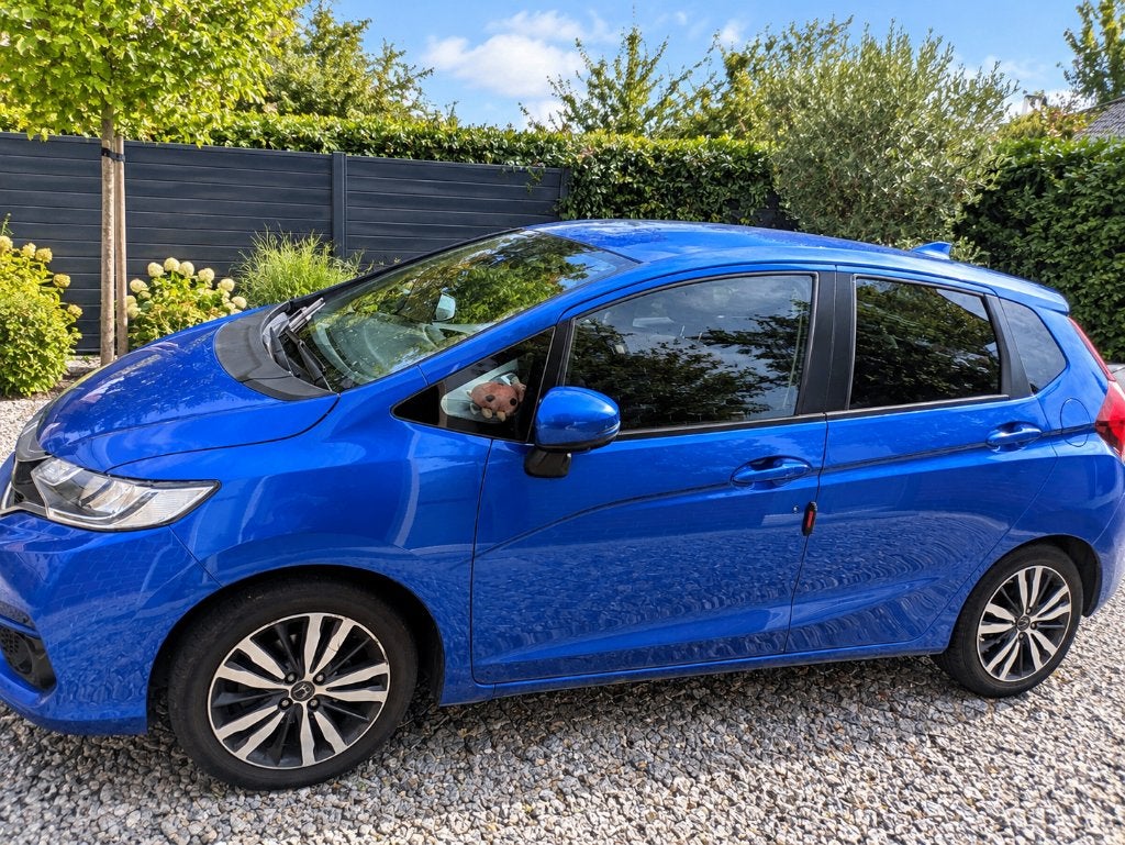 Honda Jazz Elegance automaat - 2020 - 35.550 km, Auto's, Stof, Euro 6, 4 cilinders, Blauw