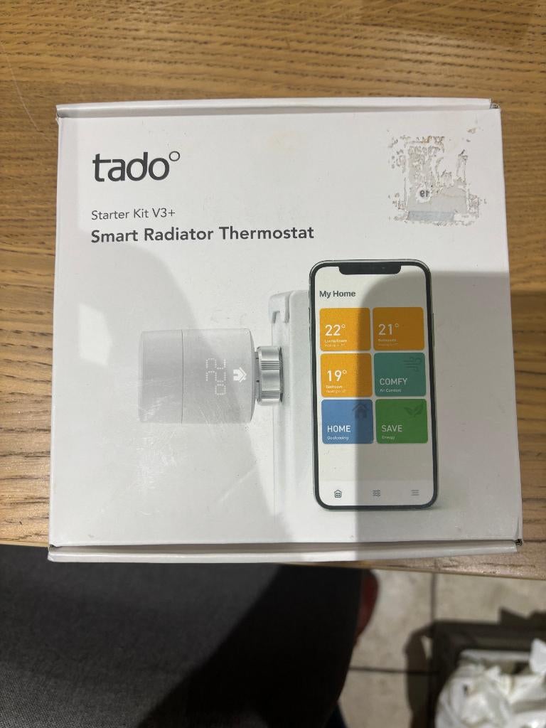 Tado Slimme Thermostaatknop bediening via App V3+, Doe-het-zelf en Bouw, Ophalen of Verzenden, Slimme thermostaat, Nieuw