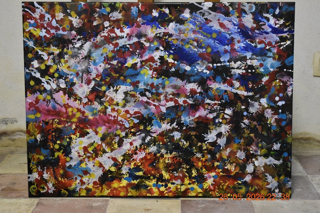 Peinture Abstraite Série N (107), par Joky Kamo, Enlèvement