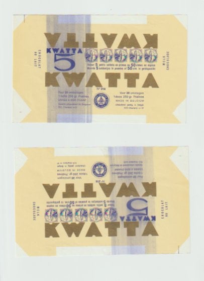 Emballages chocolat Kwatta., Verzamelen, Ophalen, Zo goed als nieuw, Verpakking