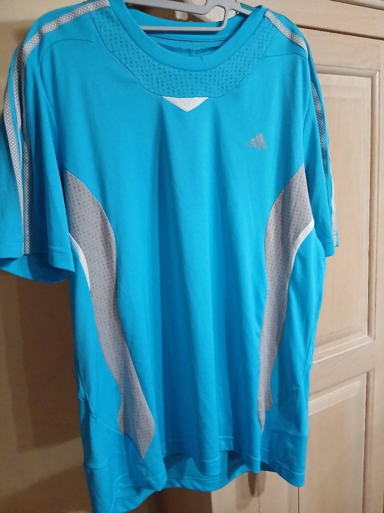 Adidas XL T-shirt, Blauw, Maat 56/58 (XL), Ophalen of Verzenden, Adidas