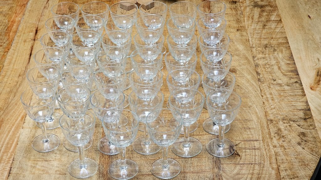 Lot exceptionnel de 39 verres à porto anciens Style Doyen, Enlèvement
