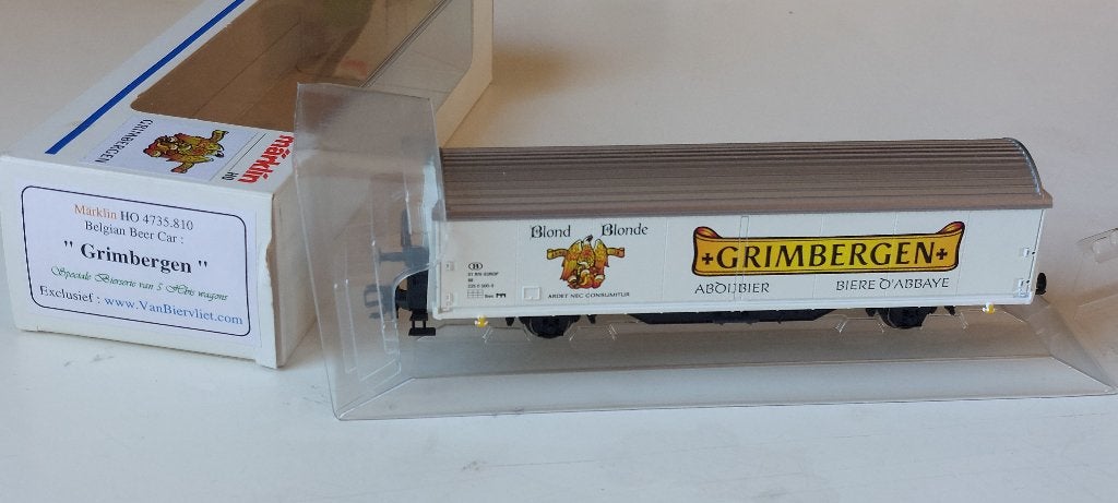 SNCB/NMBS MARKLIN BELGIAN BEER CAR*GRIMBERGEN*HO*AC, Hobby & Loisirs créatifs, Neuf, Courant alternatif, Wagon, Märklin