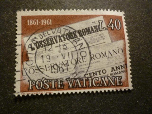 Vaticaan/Vatican 1961 Mi 375(o) Gestempeld/Oblitéré, Postzegels en Munten, Postzegels | Europa | Overig, Verzenden