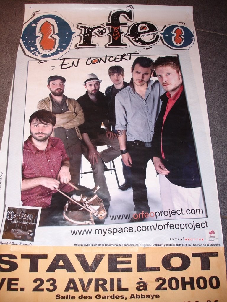 Orféo - affiche 60x40 - 2010, Ophalen of Verzenden, A1 t/m A3, Muziek, Rechthoekig Staand