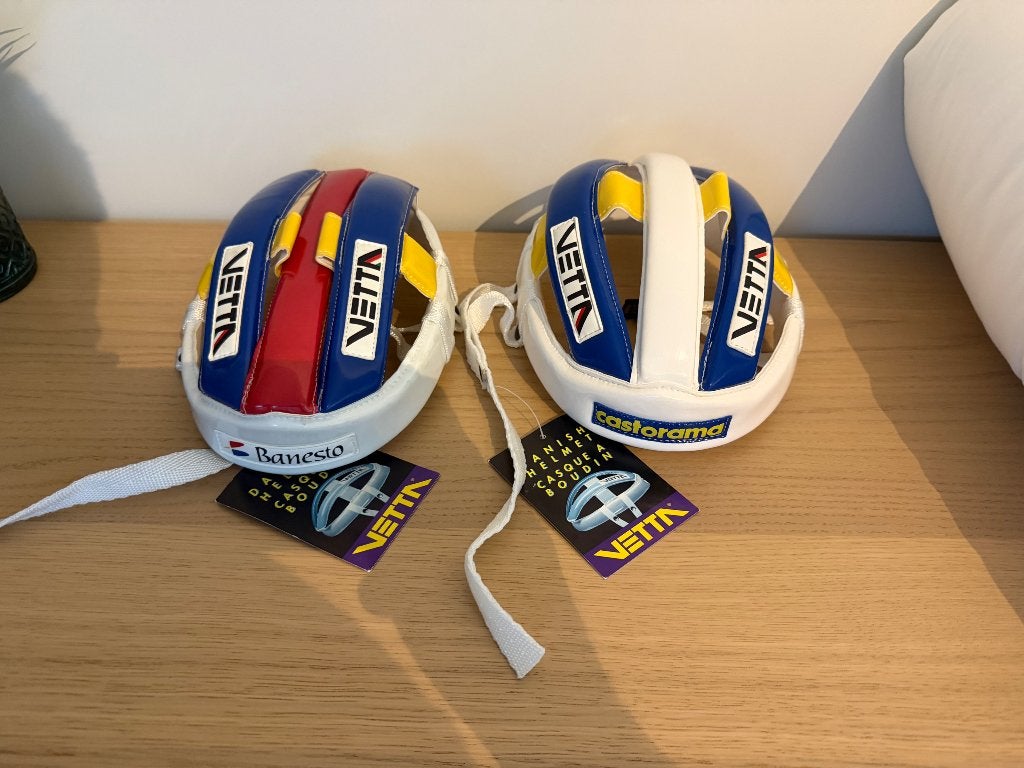 2x NOS Vetta Castorama/Banesto worsten/wielerhelm Maat 58, Sport en Fitness, Wielrennen, Ophalen of Verzenden, Nieuw, Helm